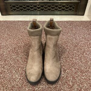 Tan Suede Ankle Boots